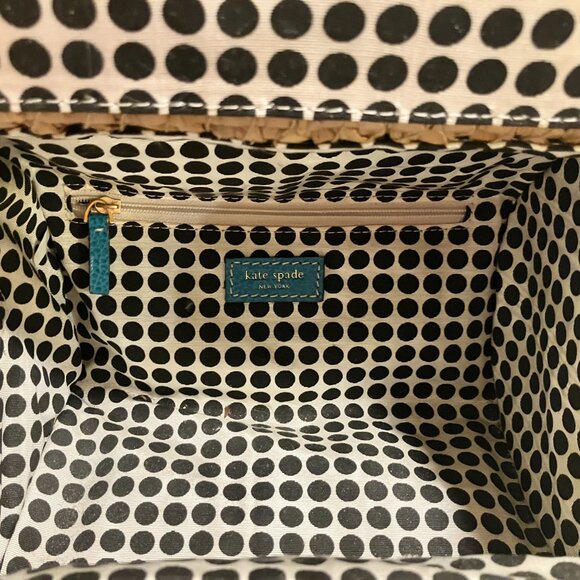 Kate Spade Blue Bird wicker purse - Picture 5 of 5